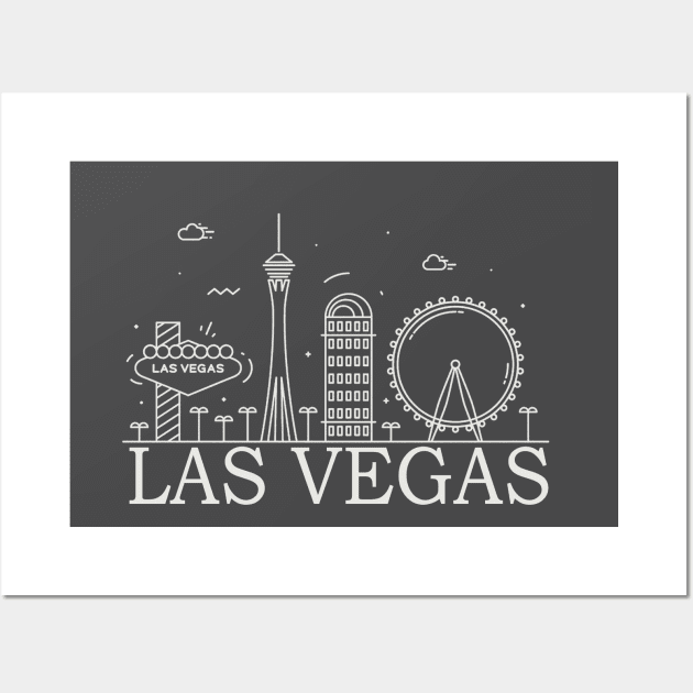 best las vegas doodle Wall Art by Aleey